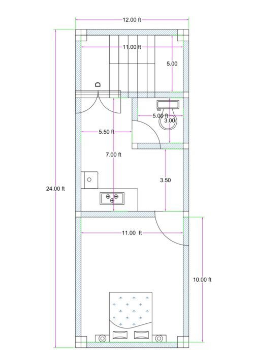 12X24 1BHK