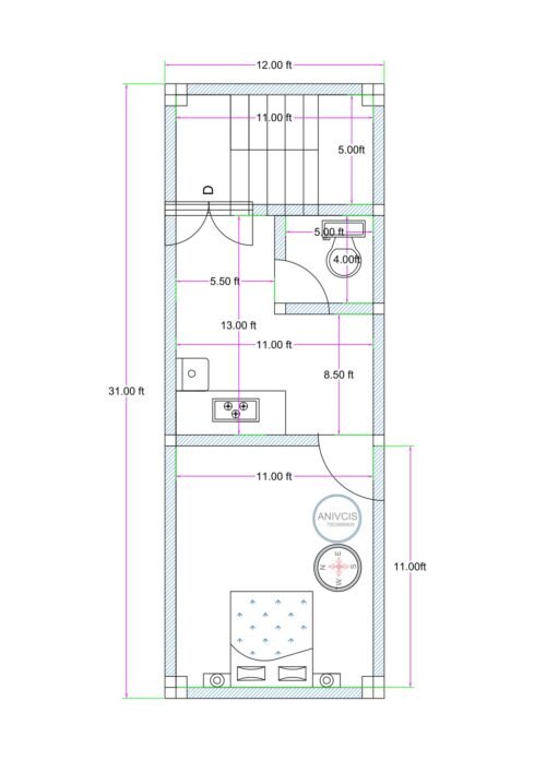 12X31 1BHK