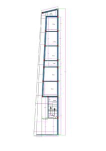 13x100 commercial shop layout plan with multiple rental units staircase and toilet2