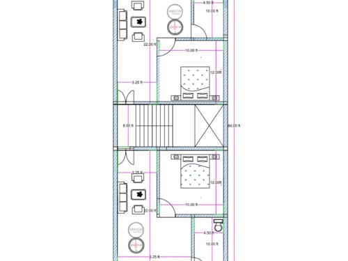 15.3X84 2BHK 2 FLATS