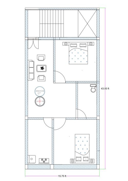 15.75X43 2BHK