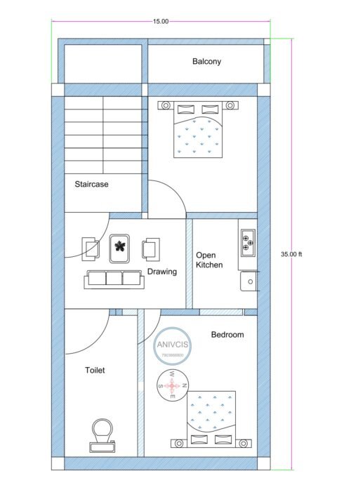 15x35 2BHK