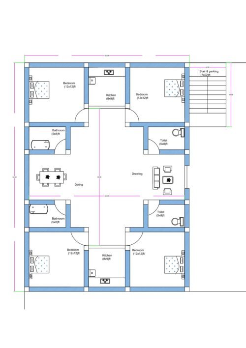 36x50 4BHK