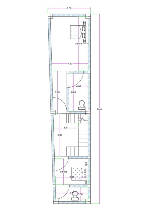 9x40 2BHK
