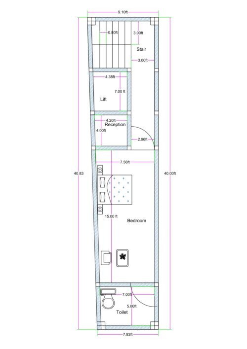 9.1X40 1BHK
