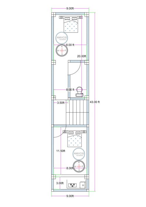 9X40 2BHK 2ND FLOOR