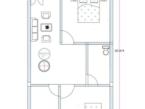 16x30 ft 2BHK