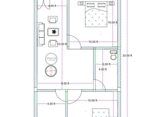 16x33 ft 2BHK