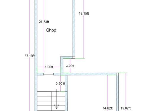 17.80-8.50x39.19 ft 2BHK Ground Floor differently joined plot