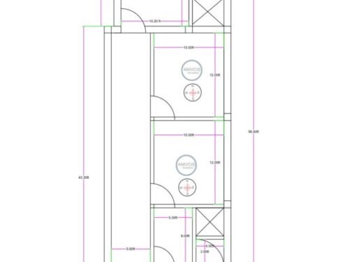 18.10x56.40 ft 3BHK