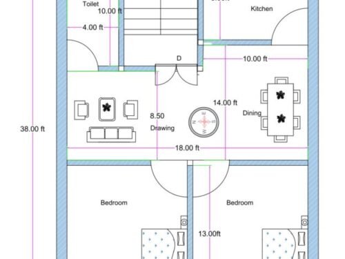 20x40 2 BHK 2