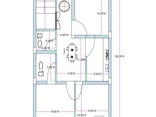 20x50 ft 3BHK