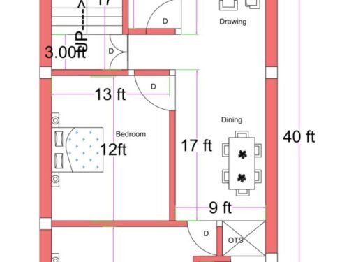 24x40 ft 2BHK