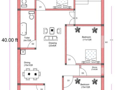 25x40 ft 3BHK