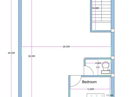 28x40 ft Ground Floor