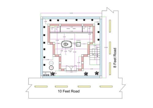 30x30 ft Mandir Hindu Temple Plan Luxury