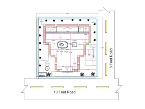 30x30 ft Mandir Hindu Temple Plan Luxury