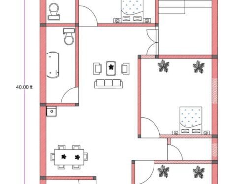 30x40 ft 3BHK
