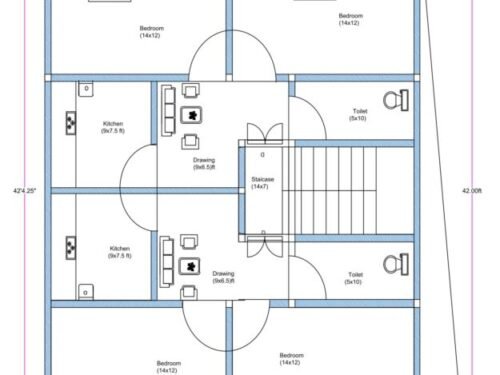 30x42 ft 3BHK