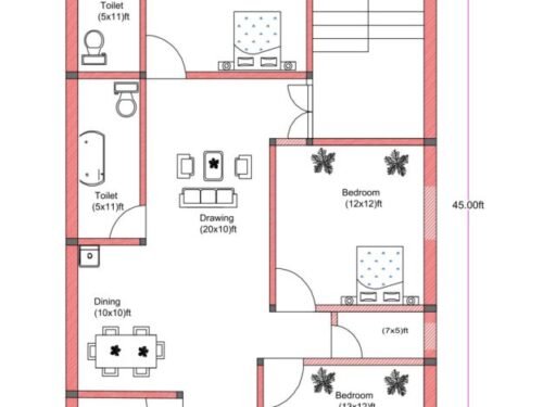 30x45 ft 3BHK Luxury3
