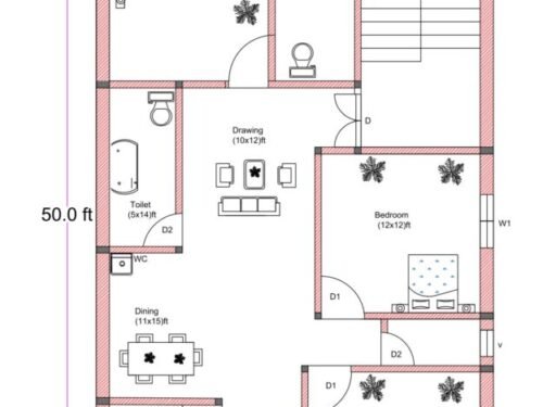 31x50 ft 3BHK