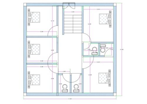 31x31 5Bedroom toilets Hotel/Lodge/Hostel 2