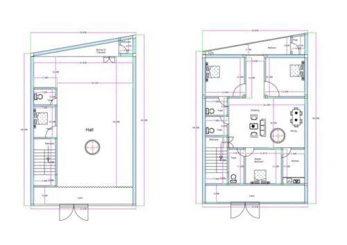 33.83x44 3BHK + Parking Ground Floor + First Floor Luxury