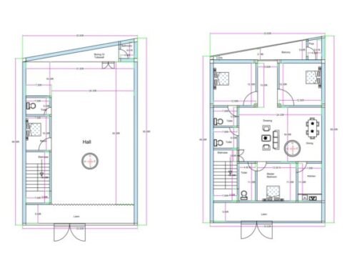 33.83x44 3BHK + Parking Ground Floor + First Floor Luxury