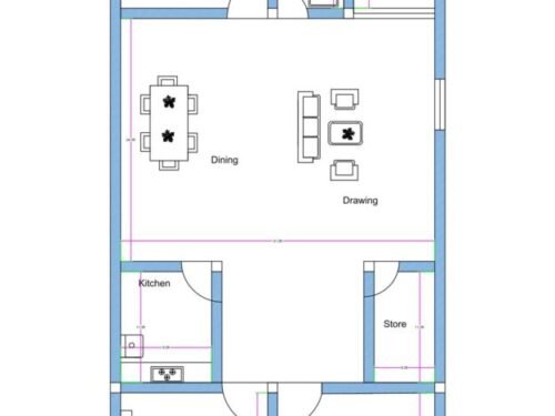 33x73 ft 3BHK