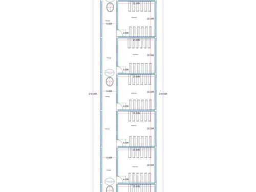 35x210 ft School Building