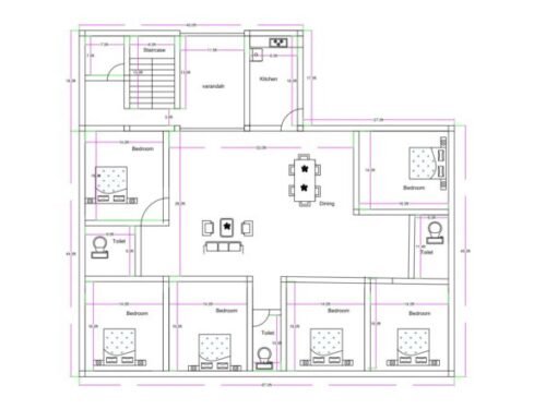 40x60 ft 6BHK