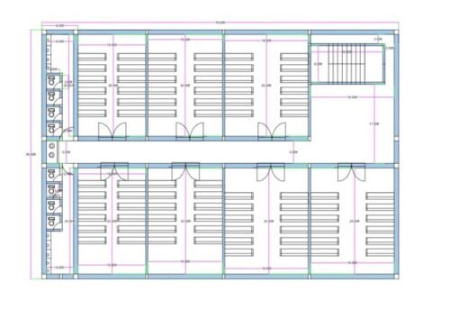 55x79 ft School Building