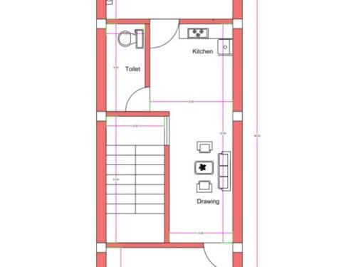 15x46 ft 2BHK