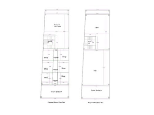 32x80 Shopping complex Grond + First Floor