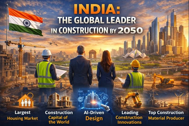 Buildingo- “Future India skyline 2050 showing rapid real estate development and modern construction growth.”1