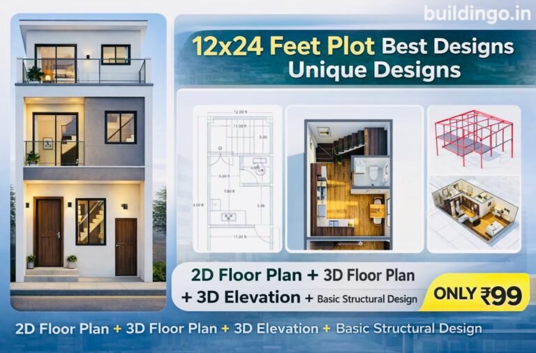 12x24 feet plot best unique house design combo thumbnail showing <a href=